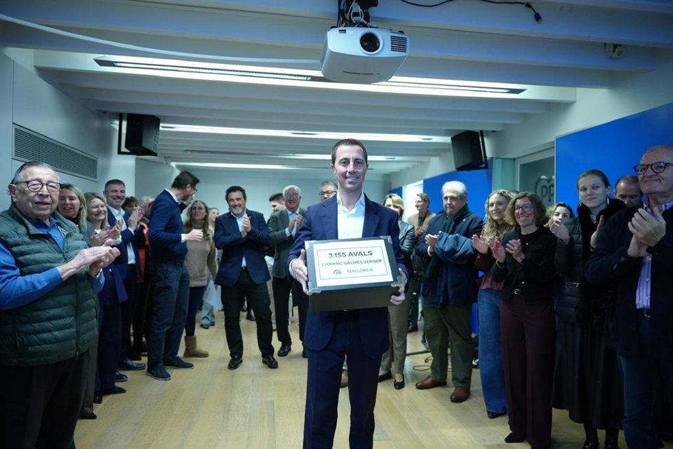 El Comité Organizador proclama a Lloren Galmés candidato único al XIV Congreso Insular del PP de Mallorca.