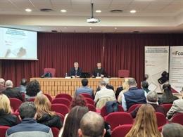 El secretario general de UGT Andalucía, Oskar Martín, en las jornadas 'El Periodismo Local y su contribución a las sociedades democráticas' celebradas el martes, 3 de marzo, en la Facultad de Comunicación de la Universidad de Sevilla.