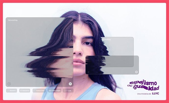 Informe 'El espejismo de la IA, un reflejo incómodo con alto impacto en los jóvenes' elaborado por LLYC en el marco del 8-M, Día Internacional de la Mujer.