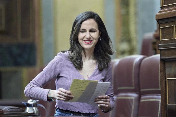 La secretaria general de Podemos, Ione Belarra.