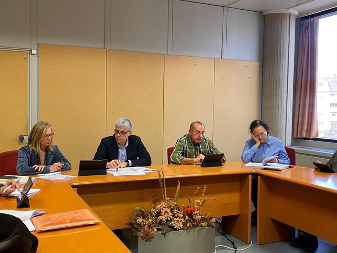 Reunión de la comisión territorial de Patrimonio celebrada este martes en León y presidida por el delegado territorial de la Junta, Eduardo Diego.