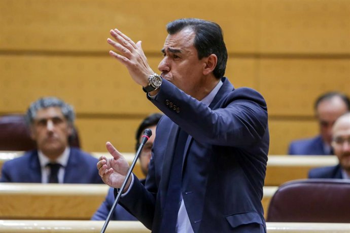 Archivo - El senador del Grupo Parlamentario Popular Fernando Martínez-Maíllo, durante una intervención en el Pleno del Senado.