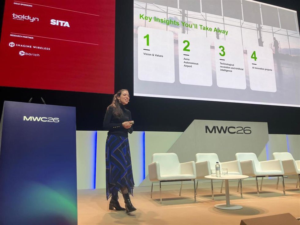La responsable de la División de Innovación de Aena, Vanesa Calvo