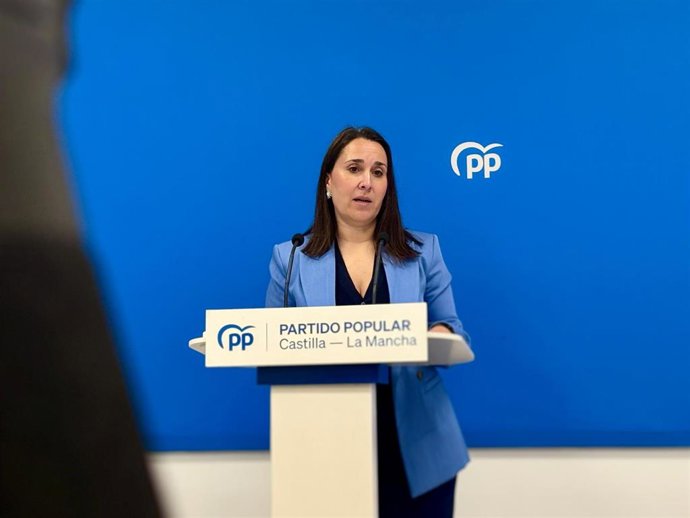 La Portavoz Del Partido Popular De Castilla-La Mancha, Alejandra Hernández.