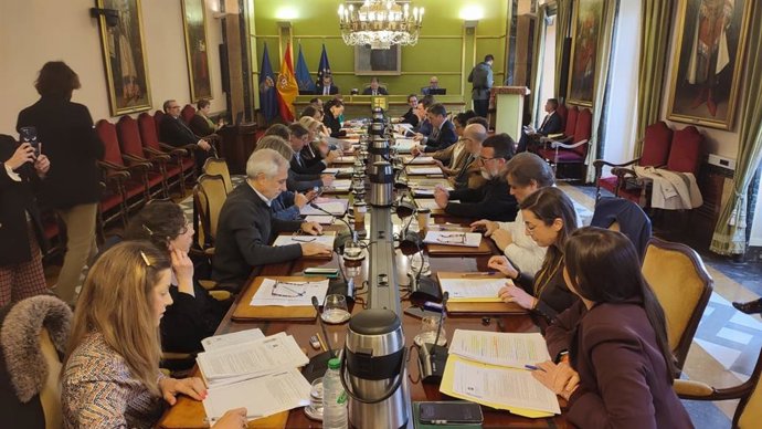 Pleno del Ayuntamiento de Oviedo.