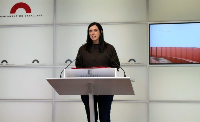 La portaveu del PSC-Units al Parlament, Elena Díaz