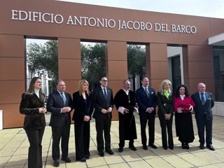 El consejero de Universidad, Investigación e Innovación, José Carlos Gómez Villlamandos, en los actos de celebración del 3 de Marzo de la Univeridad de Huelva.