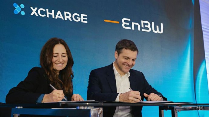 Albina Iljasov XCharge y Martin Roemheld EnBW