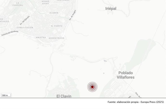 El artefacto ha sido localizado en los aledaños de El Clavín.