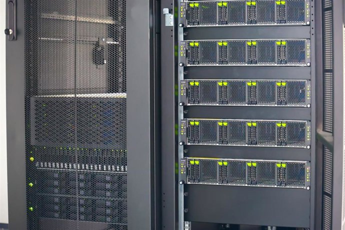 Imagen del supercomputador Talaia, instalado en el Centro de Supercomputación e Inteligencia Artificial de la UIB.