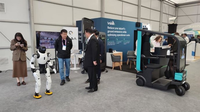 Interior del 'Aviation of the Future' del MWC 2026