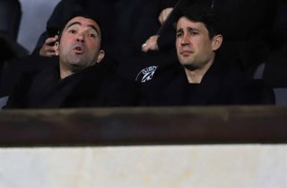 Deco junto a Bojan Krkic