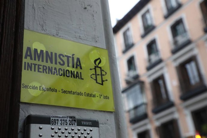 Archivo - Sede de Amnistía Internacional, a 20 de marzo de 2025, en Madrid (España). 