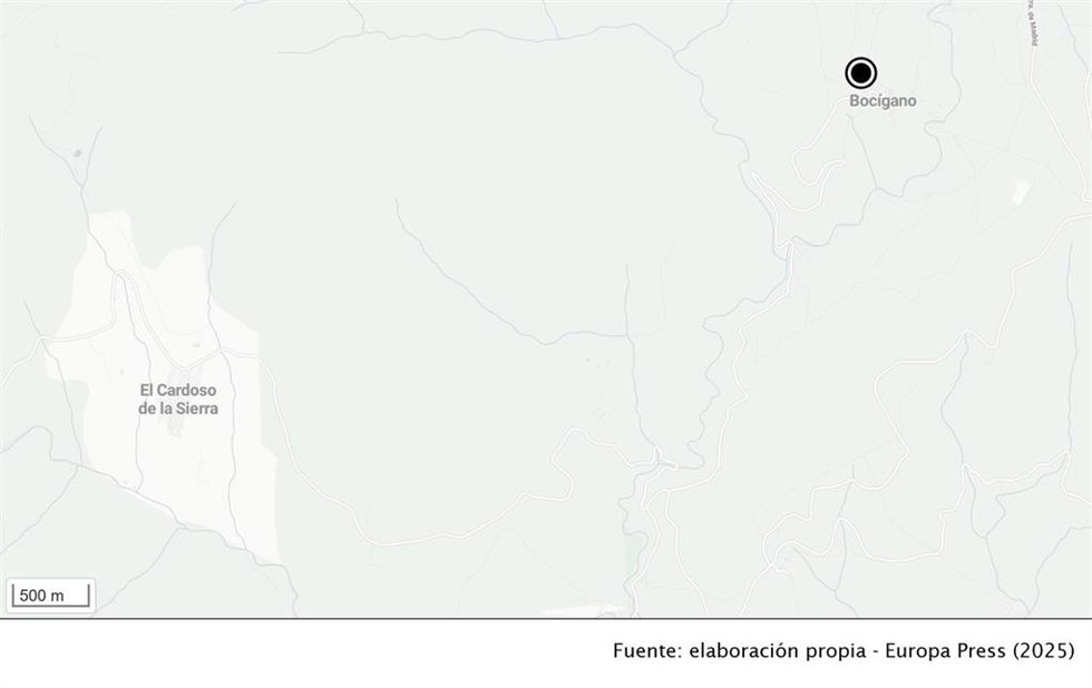 El incidente ha tenido lugar en una explotación agrícola de la pedanía de Bocígano.