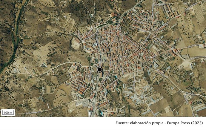 Vista satelital de Almorox.