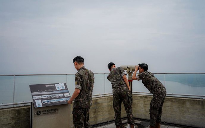 Archivo - Imagen de archivo de militares surcoreanos.