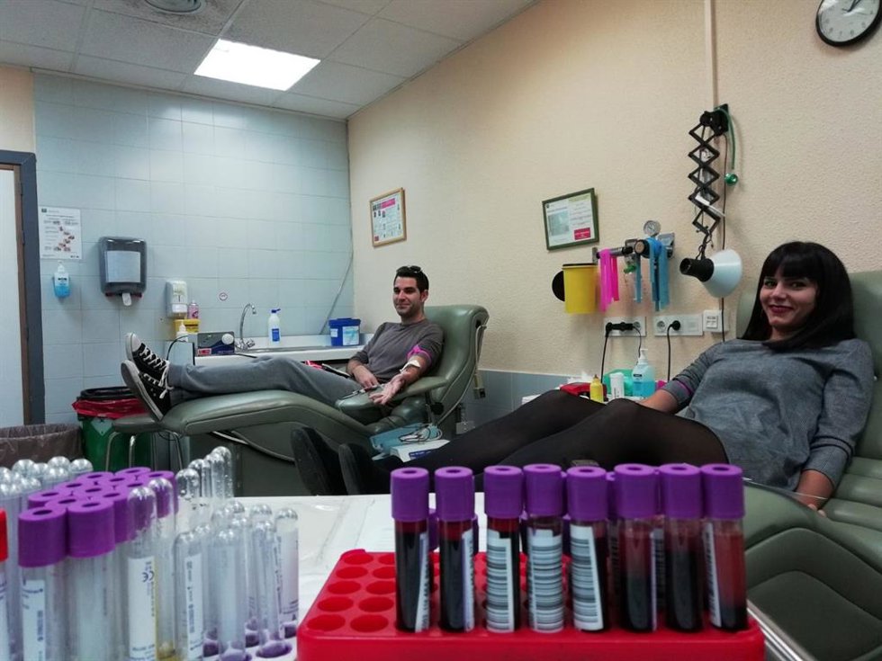 Donantes de sangre en Huelva.