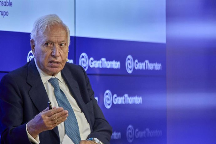 Archivo - El exministro de Asuntos Exteriores José Manuel García-Margallo interviene en la inauguración de las jornadas "Fondos Europeos: tiempo para la acción"