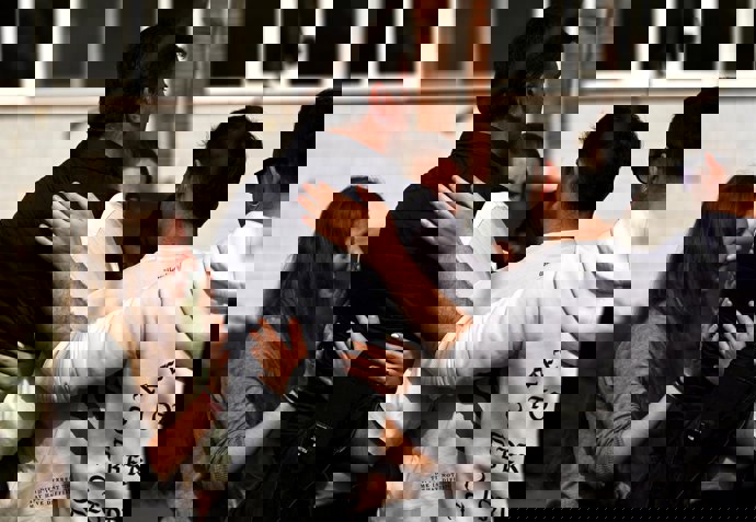 Familiares y compañeros del IES La Granja de Heras