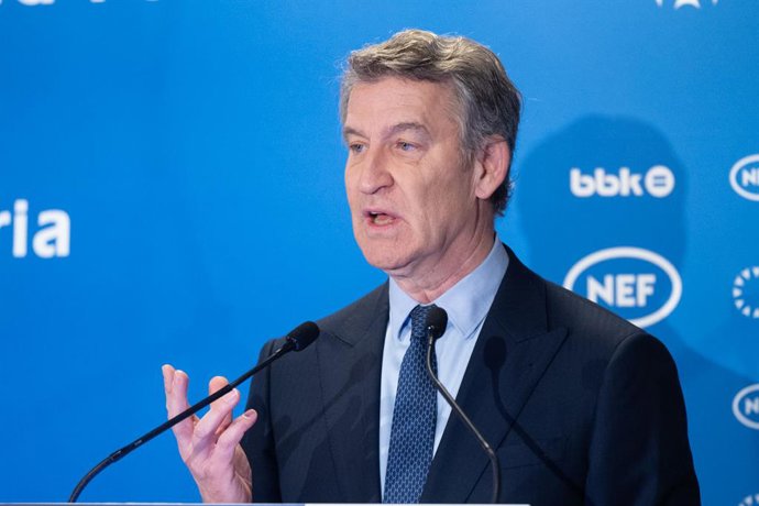 El líder del PP, Alberto Núñez Feijóo