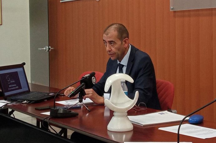 Archivo - El presidente de AEMA, Jesús Posadas, durante una rueda de prensa.