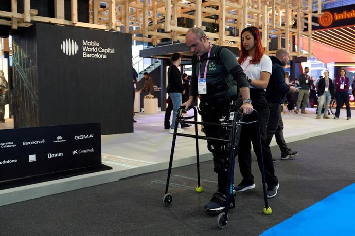 El exoesqueleto presentado por la MWCapital y el Hospital del Mar