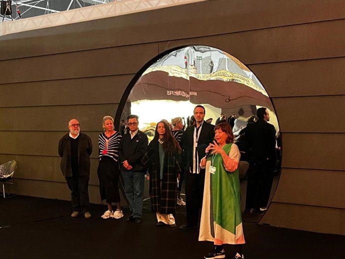 Maribel López ha dado la bienvenida a la prensa a la 45 edición de ARCOmadrid.