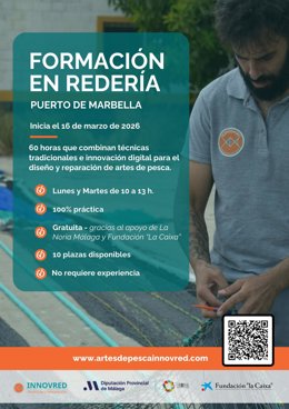La Noria impulsa la revitalización del oficio de redería con una formación gratuita en el Puerto de Marbella
