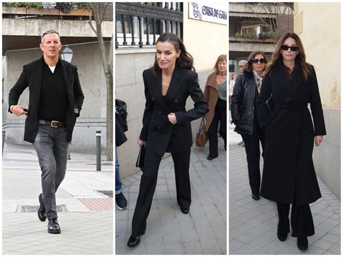 Joaquín Prat, la Reina Letizia y Mariló Montero, entre los asistentes a la capilla ardiente de Fernando Ónega