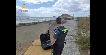 Interceptan dos drones volando en la bahía de El Médano, cerca del aeropuerto Tenerife Sur