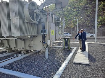 Subestación de El Palmar, en la isla de La Gomera