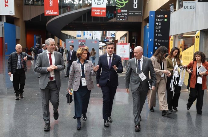 Barakaldoko BECen egiten ari den BIEMH 2026 - Makina Erremintaren Nazioarteko Biurtekoan parte hartzen duten fabrikazio aurreratuko euskal enpresa txiki eta ertainetara egin duen bisitan egin du iragarpena Mikel Jauregik