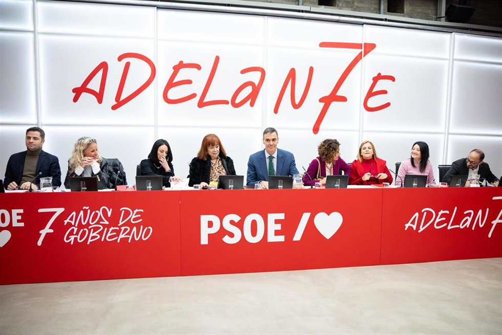 Archivo - Reunión del a Comisión Ejecutiva Federal del PSOE en Ferraz.