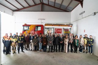Inicio de las obras para el nuevo parque de bomberos de la comarca de Los Vélez en Vélez-Rubio (Almería).