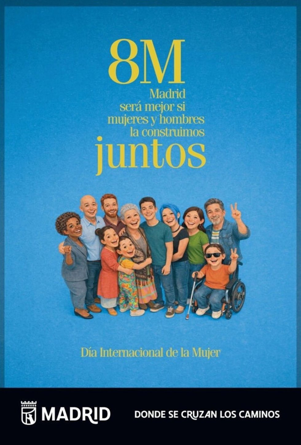 El Ayuntamiento de Madrid conmemora el Día Internacional de la Mujer bajo el lema Madrid será mejor si mujeres y hombres lo construimos juntos