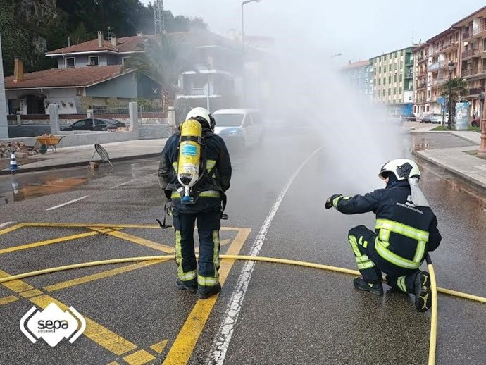 Fuga de gas en Ribadesella