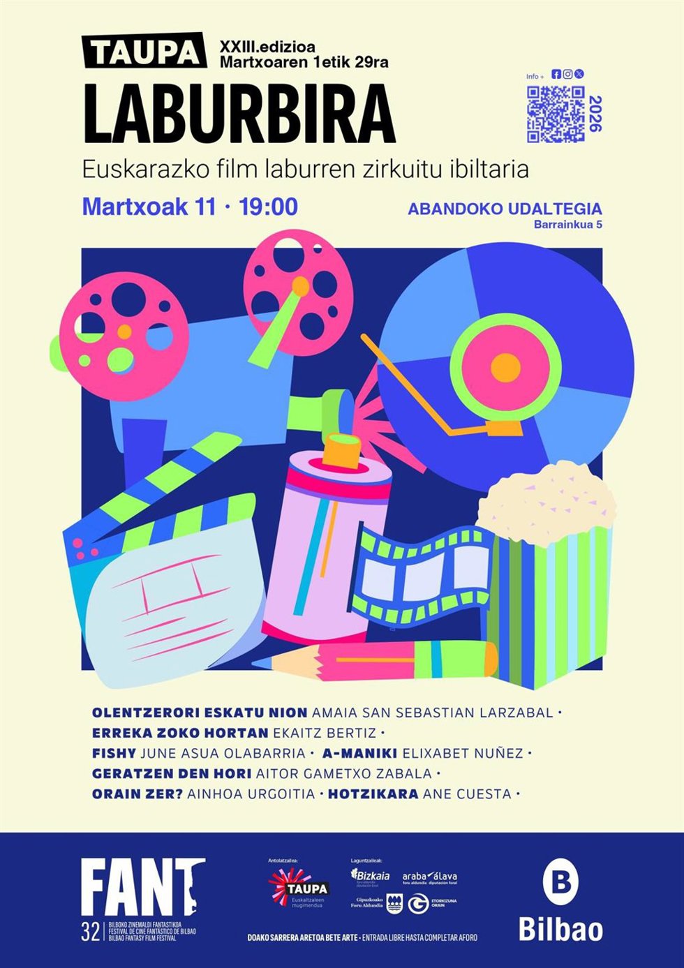 El Fant proyectará la próxima semana cortometrajes en euskera del circuito itinerante Laburbira