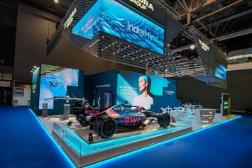 Indra exhibe un coche de BWT Alpine F1