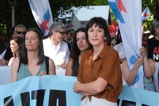 Archivo - Arquivo - A portavoz nacional do BNG, Ana Pontón, durante unha manifestación convocada polo BNG con motivo do Día dá Patria Galega, a 25 de xullo de 2025, en Santiago de Compostela.