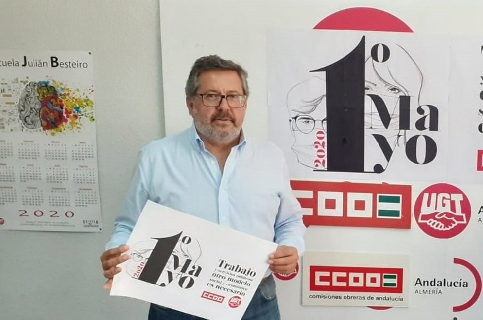 Archivo - El secretario provincial de CCOO, Antonio Valdivieso