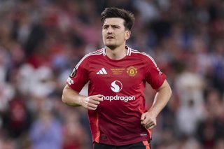 Archivo - Harry Maguire, en un partido del Manchester United.