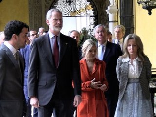 EL REY FELIPE VI VISITA POR PRIMERA VEZ EL PALACIO DE DUEÑAS PARA LA INAUGURACIÓN DE LA EXPOSICIÓN 'CAYETANA. GRANDE DE ESPAÑA'