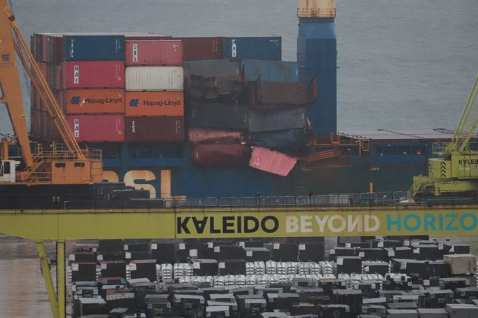 Archivo - El buque mercante ‘Maria Francisca’ atracado en el Puerto de Vigo, a 15 de enero de 2026, en Vigo, Pontevedra, Galicia (España). El buque portacontenedores 'María Francisca', un barco con bandera de Antigua y Barbuda procedente de la terminal de