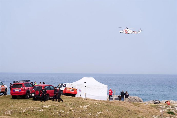 Dispositivo de búsqueda en El Bocal en foto de archivo