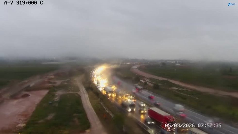 Accidente a la altura de Moncada
