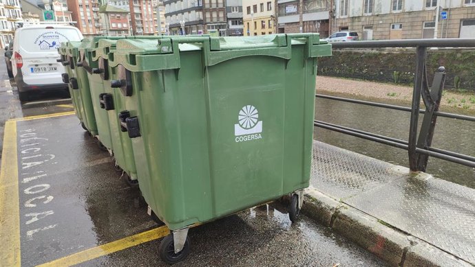 Archivo - Contenedor de basura de Cogersa.