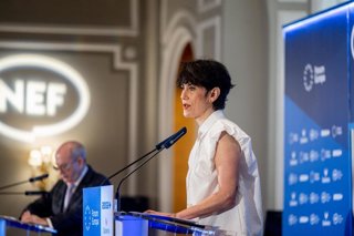 La ministra de Inclusión, Seguridad Social y Migraciones, Elma Saiz.