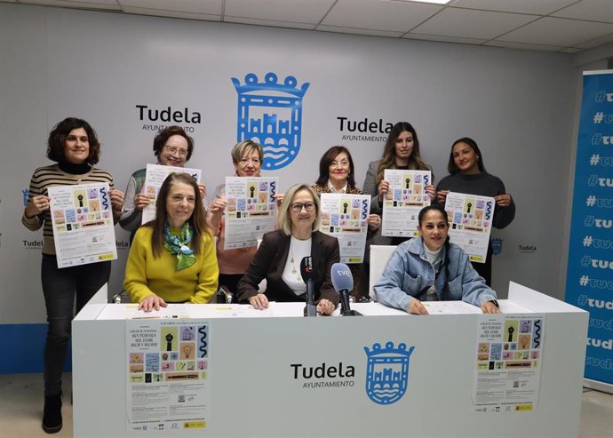 Presentación de las actividades organizadas por el Ayuntamiento de Tudela con motivo del 8M