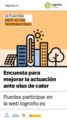 Logroño invita a participar en una encuesta para la elaboración del Plan Local de Actuación ante Altas Temperaturas