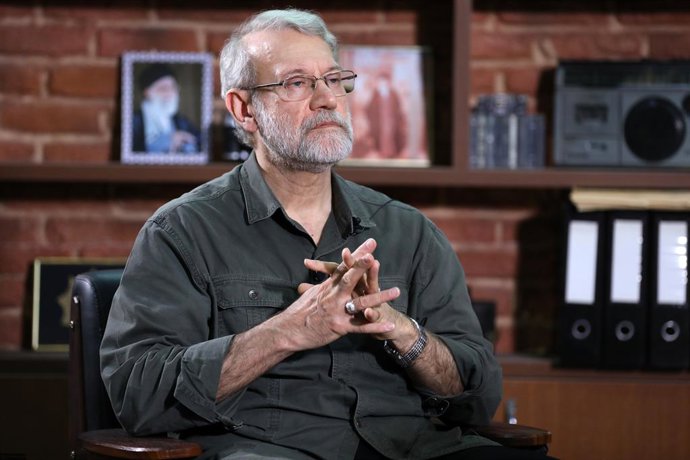Archivo - Arquivo - 24 de setembro de 2025, Teerã, Irã: ALI LARIJANI, secretário do Conselho Supremo de Segurança Nacional, durante uma visita a Teerã. Ele é um político iraniano e ex-oficial militar da Guarda Revolucionária Islâmica, tendo ocupado o carg